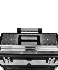 3-Part Rolling Tool Box with 2 Wheels