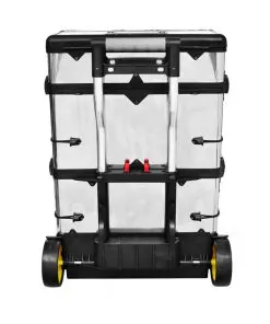 3-Part Rolling Tool Box with 2 Wheels