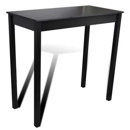 vidaXL Bar Table MDF Black 115x55x107 cm