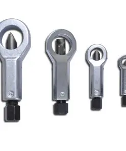 4pc Nut Splitter Cracker Remover Extractor Tool Set 9-27mm