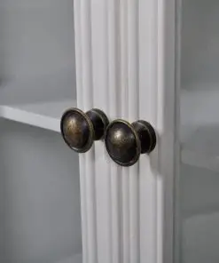 vidaXL Cabinet 2 Doors 1 Drawer White Wood