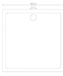 vidaXL Square ABS Shower Base Tray 90 x 90 cm