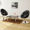 vidaXL Bar Chairs 2 pcs Black Faux Leather