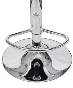 vidaXL Bar Stools 2 pcs Black Faux Leather