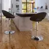 vidaXL Bar Stools 2 pcs Brown Faux Leather