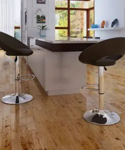 vidaXL Bar Stools 2 pcs Brown Faux Leather