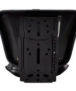 vidaXL Tractor Seat with Backrest Black