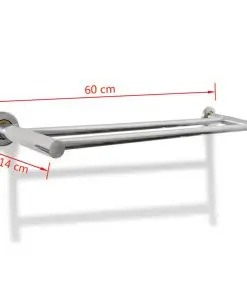 Stainless Steel Towel Rack 2 Tubes