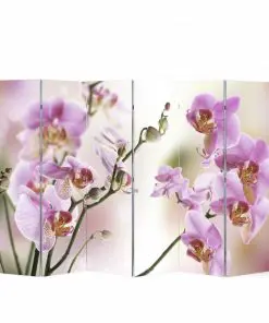 vidaXL Folding Room Divider Print 240x170cm Flower