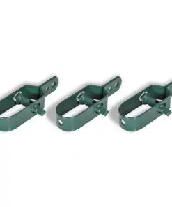 vidaXL Chain Link Fence with Posts Galvanised Steel 1.25×15 m Green