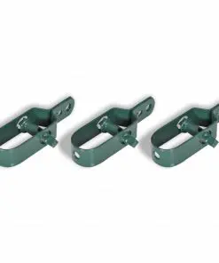 vidaXL Chain Link Fence with Posts Galvanised Steel 1.5×15 m Green