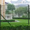 vidaXL Chain Link Fence with Posts Galvanised Steel 1.5×15 m Green vidaXL Chain Link Fence with Posts Galvanised Steel 1.5×15 m Green
