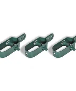 vidaXL Chain Link Fence with Posts Galvanised Steel 0.8×25 m Green