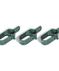 vidaXL Chain Link Fence with Posts Galvanised Steel 1×25 m Green