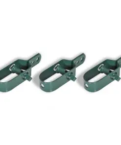 vidaXL Chain Link Fence with Posts Galvanised Steel 1.5×25 m Green