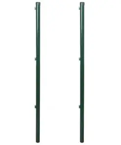 vidaXL Fence Posts 2 pcs 175 cm