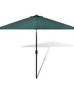 Parasol Green 3m Steel Pole