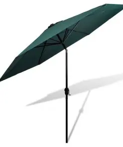 Parasol Green 3m Steel Pole