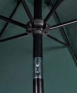 Parasol Green 3m Steel Pole