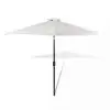 Parasol Sand White 3m Steel Pole