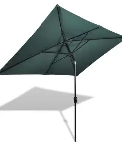 vidaXL Parasol 200 x 300 cm Green Rectangular