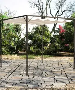 vidaXL Garden Gazebo with Retractable Roof Canopy