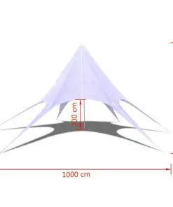 vidaXL Gazebo Hexagon Star Garden Pavilion 10m