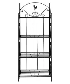 Plant Rack Square Black