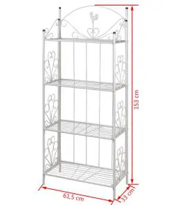 Plant Rack Square White
