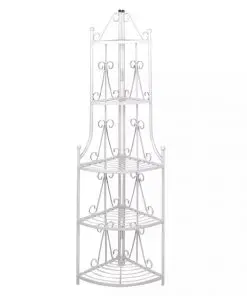 Corner Plant Rack White