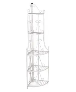 Corner Plant Rack White