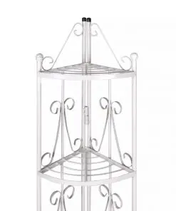 Corner Plant Rack White