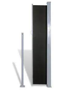 Patio Terrace Side awning 180 x 300 cm Black