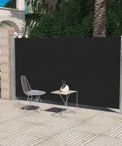 Patio Terrace Side awning 180 x 300 cm Black