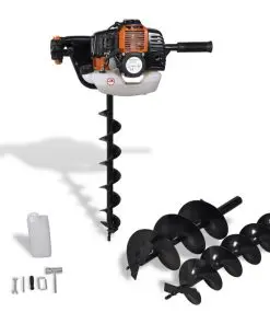 vidaXL Auger Ground Drill Orange