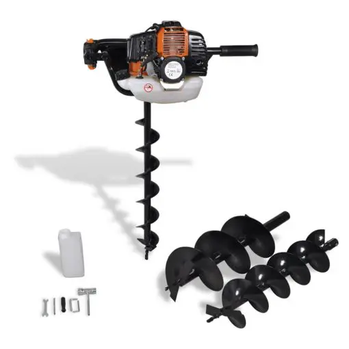vidaXL Auger Ground Drill Orange