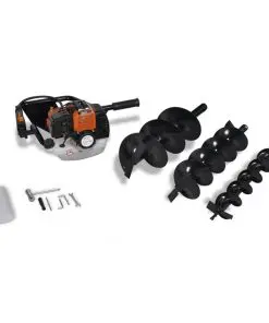vidaXL Auger Ground Drill Orange
