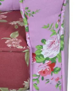 vidaXL Armchair with Patchwork Design Fabric