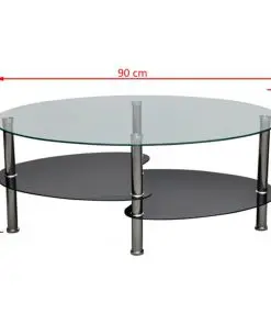 vidaXL Coffee Table with Exclusive Design Black