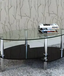 vidaXL Coffee Table with Exclusive Design Black