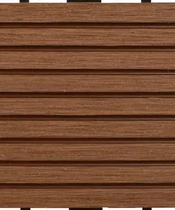 vidaXL WPC Tiles 30x30cm 11pcs 1m² Brown