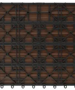 vidaXL WPC Tiles 30x30cm 11pcs 1m² Brown