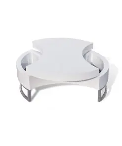 Coffee Table Shape-adjustable High Gloss White
