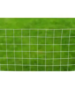 vidaXL Chicken Wire Fence Galvanised Steel 10×1 m Silver