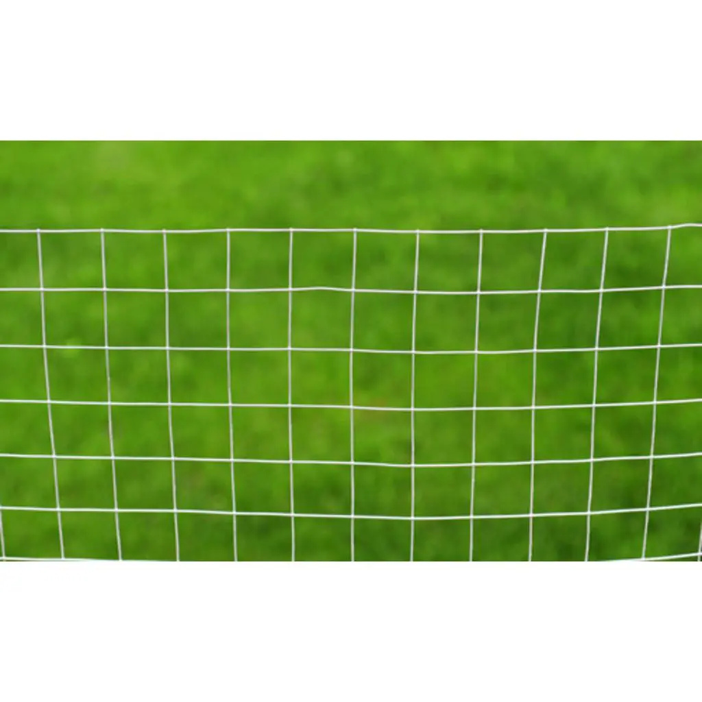 vidaXL Chicken Wire Fence Galvanised Steel 10×1 m Silver