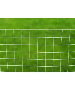 vidaXL Chicken Wire Fence Galvanised Steel 10×1 m Silver