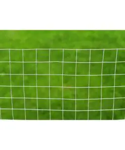 vidaXL Chicken Wire Fence Galvanised Steel 25×1 m Silver