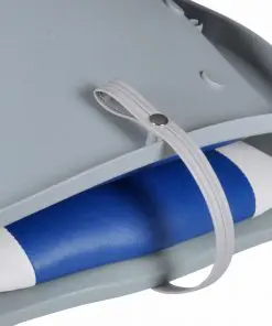 Boat Seat Foldable Backrest With Blue-white Pillow 41 x 51 x 48 cm