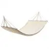 Hammock with Bar 210 x 150 cm Cream Hammock with Bar 210 x 150 cm Cream