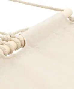 Hammock with Bar 210 x 150 cm Cream